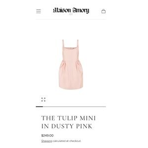 Maison Amory Pink  Mini Dress